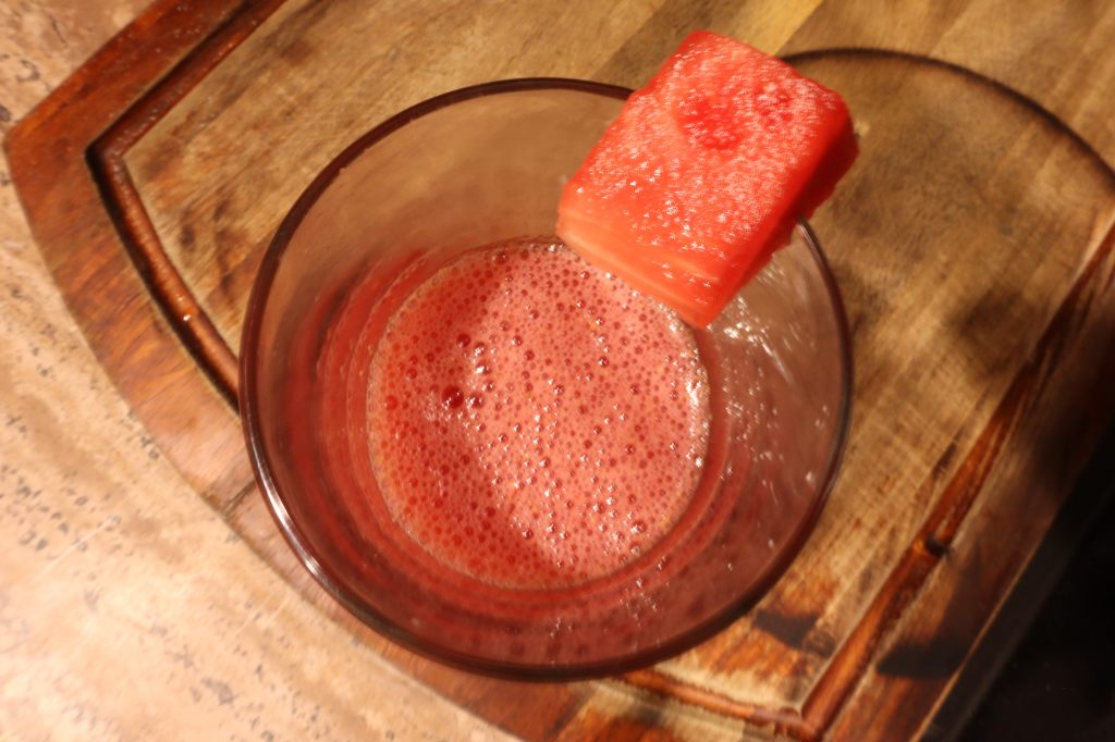 Strawberry watermelon slushy
